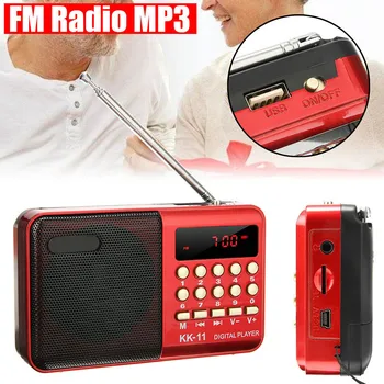 Nešiojamų Mini Kišeninis Skaitmeninis FM Usb Tf MP3, Radijas, Muzikos Grotuvas Kišenėje Radijo Garsiakalbis Įkraunamą Garso įrašymo funkcija