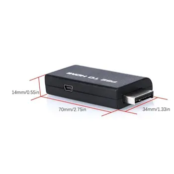 Nešiojamų PS2 HDMI Audio Video Converter Adapteris AV HDMI Laidas SONY PlayStation 2 