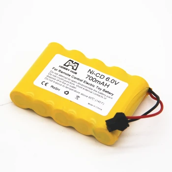 NI-CD 6.0 V 700mAH baterija Kelis žvakės įkrovimo baterija (akumuliatorius rc automobilių laivo žaislas įrankis modelis 6.0 v aa nicd 700 mah baterija