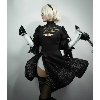 Nier: Automatai YoRHa 2-Ąjį Modelį B Cosplay Suknelė Uniformas Moterų Halloween Kostiumai pagal Užsakymą
