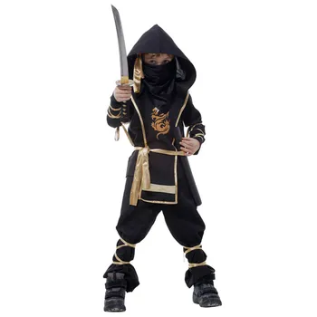 Ninja Kostiumas Vaikams Ninjago Kostiumai Helovinas Šalis Cosplay Berniukų, Mergaičių Japonų Samurajus Warrior Fancy Dress Galia Ninja Kostiumas