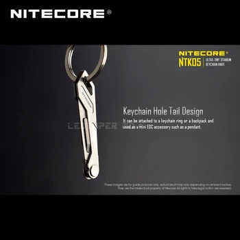 Nitecore NTK05 Itin Maža Titano Keychain EDC Peilis