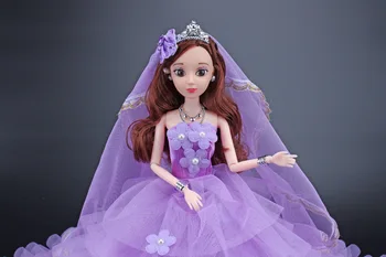 NK 2020 m. Princesė Lėlės Drabužiai Handmake Ilga Uodega Vestuvių Suknelė Mados Vakarą Šalies Aprangą Barbie Lėlės Priedai JJ