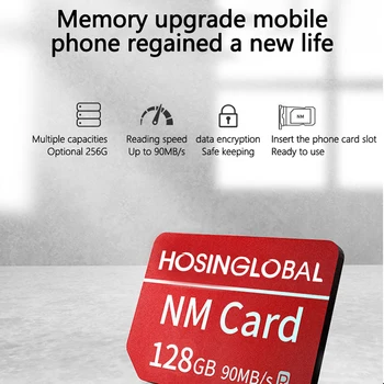 NM card 256 GB nano atminties kortelę 