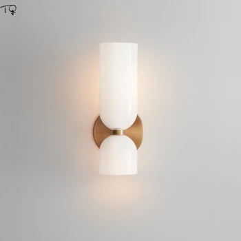 Nordic Dizainas Minimalistinis Stiklo Sienos Žiburiai Kambario Dekoro Svetainė/Valgomasis E14 LED vidinis Apšvietimas, Lovos, Miegamojo Fone