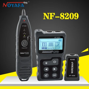 Noyafa NF-8209 PoE Switch Bandymo CAT5 CAT6 Kabelį Tracker Lan Testeris Tinklų Wiremap Testeris Įrankiai, LCD Ekranas, 
