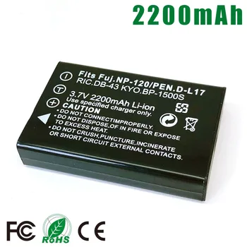 NP-120 NP120 FNP120 DL17 D-Li7 DB-43 BP-1500 Baterija Fuji Fujifilm F10 F11 M603 Zoom 