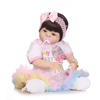 NPK silikono viso kūno reborn lėles realus kūdikių rankų darbo lėlės mergina mada vaikams žaislas Vandeniui Boneca Modelis Gimtadienio Dovanos