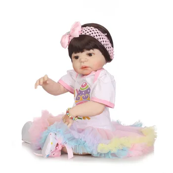 NPK silikono viso kūno reborn lėles realus kūdikių rankų darbo lėlės mergina mada vaikams žaislas Vandeniui Boneca Modelis Gimtadienio Dovanos
