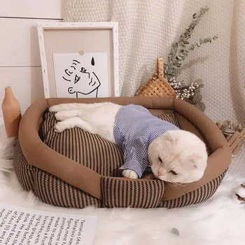 Nuimamas Super Minkštas Pet Lova Veislyno Kačių Kraikas Šiltas miegmaišis Ne praliejimo Pet Kilimėlis Nešiojamų Kačių ir Šunų Reikmenys