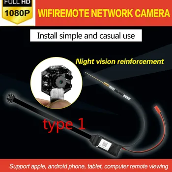 Nuotolinio Tinklo Webcame HD Portable IP WiFi Mini Kamera P2P Mikro vaizdo Kamera Naktinio Matymo Automobilių Vaizdo įrašymo Paramos RemoteView