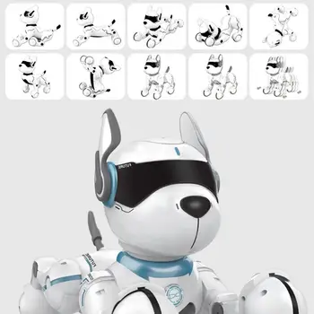 Nuotolinio Valdymo Robotas Šuns Žaislas Vaikams Ankstyvojo Lavinimo Žaislas Pažangi Programavimo Smart Stunt Šuniukas Robotas