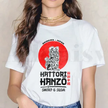 Nužudyti Bilą Ninja Hattori Hanzo Moterų Marškinėliai Harajuku Moterų trumpomis Rankovėmis T-shirt Vasaros Marškinėlius Drabužiai