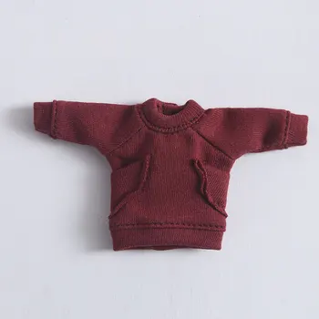 Ob11 kūdikių hoodie long sleeve T-shirt PICCOD 1/12 BJD gražus mazgas kiaulių TGS molio ventiliatorius lėlės drabužiai obitsu11 Mini lėlės drabužiai
