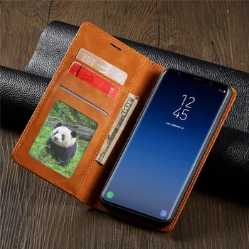 Odinis dėklas, Skirtas Samsung Galaxy S7 Krašto S8 S9 S10 S10E Lite Plus Flip Cover Piniginės Magnetinio Telefono Maišą Knygų Coque