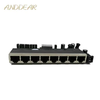 OEM Naujas modelis 8 Port Gigabit Switch module Darbalaukio RJ45 Ethernet Switch module 10/100/1000mbps Lan Koncentratoriaus, perjungtuvo modulis 8 portas