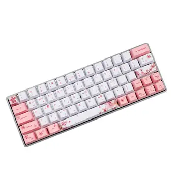 OEM PBT Cherry Blossom Keycap Klaviatūros Keycaps Dažų Sublimacijos korėjos, Japonijos K1AB