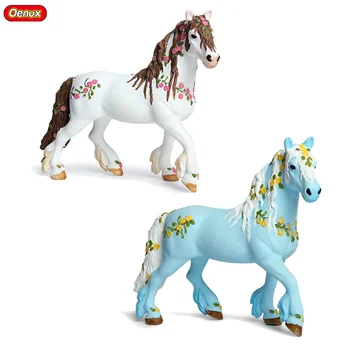Oenux Originalios Pasakos Mitologinių Gyvūnų Spalvinga Arklių PVC Modelis figūrėlių, Žaislinių Gyvulių (Arklių Figūrėlės Žaislas, Vaikas Dovana