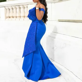 Oficialų Suknelė Moterims, Elegantiškas, Seksualus Stebėjimo Lankas Raukiniai Ilgas vakarines Sukneles Prom Royal Mėlyna Suknelė Motina Nuotakos Suknelės