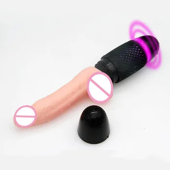 OMYSKY Automatinė Šildomos Teleskopinis Tikroviškas Dildo, Vibratoriai Moterims Nuotolinio Valdymo Ištraukiama Penis Vibratorius Sekso Žaislas