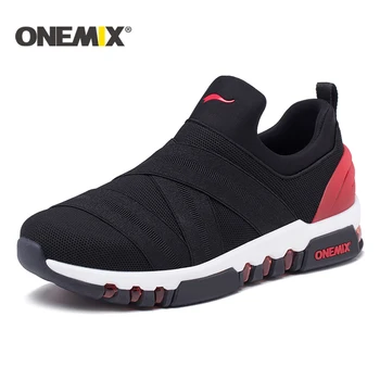 ONEMIX naujas vyrų bėgimo bateliai kvėpuojantis sportbačiai vyrai lauko vaikščiojimo batai moterims, oro pagalvės smūgio absorbcijos sportiniai bateliai vyrai