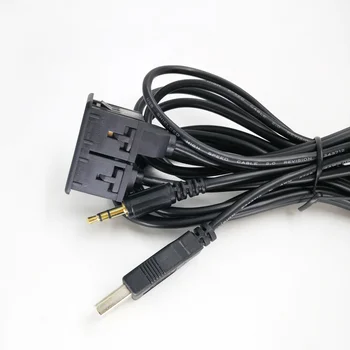 ONKAR Automobilio Audio 3.5 mm USB Adapterio Kabelis, 100cm Automobilių Brūkšnys Flush Mount USB ilginamasis Kabelis Automobilių Reikmenys