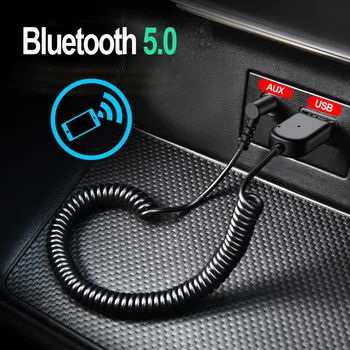 Oppselve USB Bluetooth Dongle Adapterį 5.0 Automobilių 3.5 mm Jack Aux 