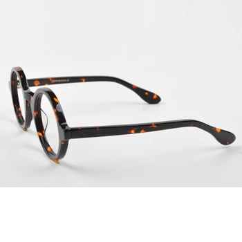 Optinių Akinių Rėmeliai Vyrų, Moterų Johnny Depp Akinius Kompiuterio Skaidrus Nešiojantiems Prekės ženklo dizainas Acetatas Vintage akiniai Q314