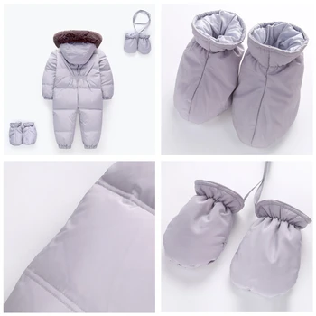 Orangemom oficiali parduotuvė kūdikių žiemos romper antis žemyn Kūdikių Snowsuit Vaikas Jumpsuit Vaikų Viršutiniai drabužiai šiltas kombinezonas mergaitėms