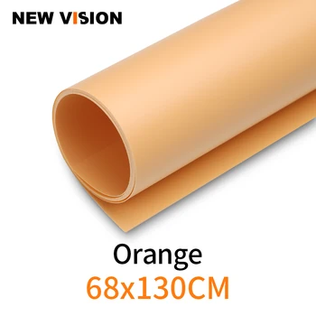 Oranžinė 68X130cm 27*51inch Fotografijos Foną, Popierius Matinis PVC Vinilo Vientisas Fonas Vientisas Vandens įrodymas