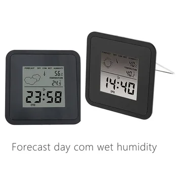 Oras Stotis Belaidžiai Jutikliai, Skaitmeninis Termometras su Drėgmėmačiu LCD Ekranas Temperatūra ir Drėgmė 0C-60C/20%-99% TS-S66