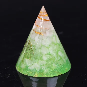 Orgonite Piramidės Natūralus Baltas Kristalų Energijos Generatorius Piramidės EMF Apsaugos, gyvybės medis Chakra Gijimo Meditacija