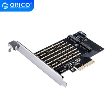 ORICO M. 2 NVME PCI-E 3.0 X4 Plėtimosi Kortelės Dvejopo Kanalų Dual Prievadai palaiko PCI-E Kanalo NVME Ir SATA Protokolai 4TB Max