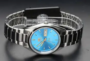 ORIENT automatinis laikrodis FAB00005J9 UNISEX dial mėlyna plieno Orientuotis, automatinė žiūrėti blue dial, nerūdijančio plieno apyrankė