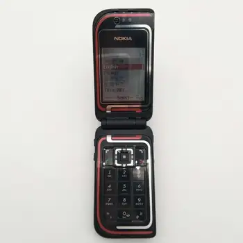 Original Atrakinta Nokia 7270 Apversti 2.0' colių GSM mobilųjį telefoną, 2G telefoną su vienerių metų garantija nemokamas pristatymas