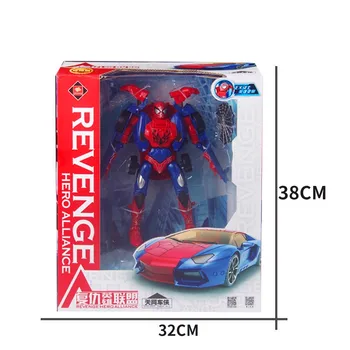 Originali Marvel Spiderman Keršytojas Kapitonas Amerika Ironman Deformacijos Robotas Žaislai Veiksmų Skaičiai Deformacijos Automobilio Modelį Žaislą Dovanų