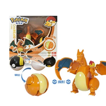 Originali Pokemon duomenys žaislai anime statulėlės pokemon pikachu Charizard Mewtwo Squirtle pokemones veiksmų skaičius, vaikai modelis lėlės