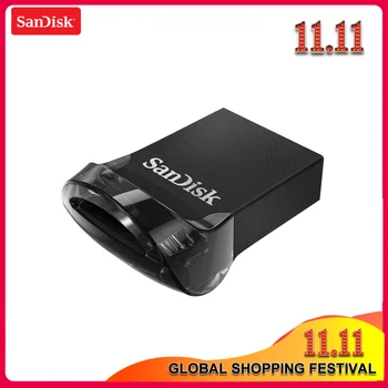 Originali SanDisk CZ430 USB Flash Drive 64GB 16GB mini USB Pen Drive USB 3.1 Iki 130 MB/S USB 3.0 USB Stick 32GB 128GB 256 GB