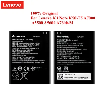 Originalios Baterijos BL243 Lenovo K3 Pastaba K50-T5-A7000 A5500 A5600 A7600 2900/3000mAh Aukščiausios Kokybės Li-Polimero Akku