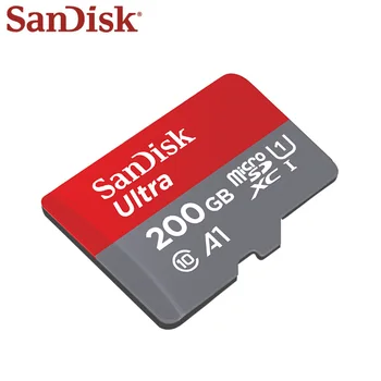 Originalios SanDisk Atminties Kortelės 10 Klasė TF Kortelę 200GB SDXC Max Skaityti Greitis 90 M./s Micro SD Kortelės A1 UHS-I Atminties 