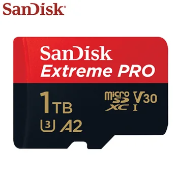 Originalios SanDisk Extreme Pro, Atminties Kortelę 1 TB 512 GB 400GB SDXC TF Kortelė su Adapteriu Iki 170MB/s U3 A2 Didelės Spartos Micro SD Kortelė