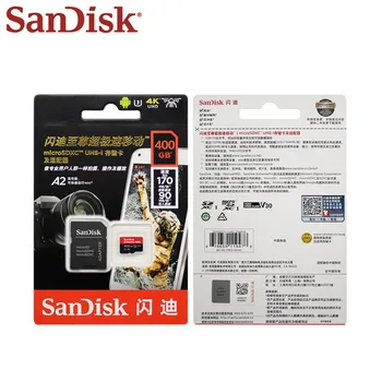 Originalios SanDisk Extreme Pro, Atminties Kortelę 1 TB 512 GB 400GB SDXC TF Kortelė su Adapteriu Iki 170MB/s U3 A2 Didelės Spartos Micro SD Kortelė
