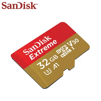 Originalios SanDisk U3 A1 10 Klasė 32GB Micro SD Kortele 100MB/s 128GB 64GB A2 V30 Atminties Kortelę, SDXC SDHC TF Kortelę 