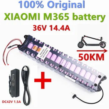 Originalus 36V 14.4 Ah baterijos ForXiaomi M365 Pro Specialius baterija 36V akumuliatorius 14400mAh Jojimo 50km BMS+Kroviklis