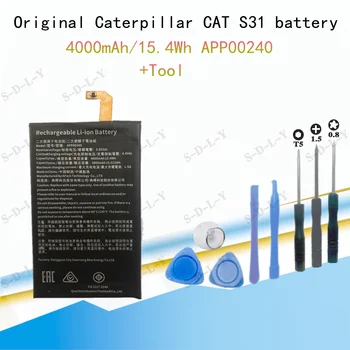 Originalus 4000mAh/15.4 Wh APP00240 Bateriją Caterpillar CAT S31 išmaniojo telefono Li-ion bateria Li-Polimero Batterie