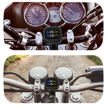 Originalus CAREUD Belaidžio Motociklo TPMS Padangų Slėgio Stebėjimo Sistema, Variklis Padangos Aotu 2 Signalas Išorės Jutiklis Moto Įrankiai