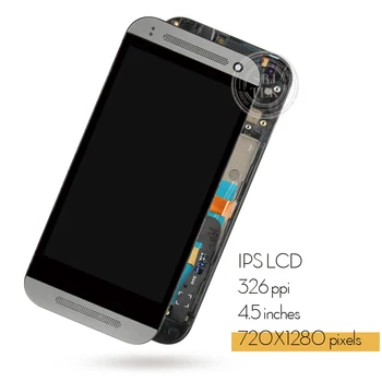 Originalus Ekranas HTC Mini 2 LCD Jutiklinis Ekranas skaitmeninis keitiklis su Rėmu HTC Mini 2 Ekranas M8 Mini LCD Pakeitimo