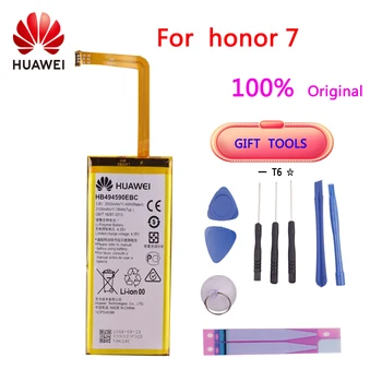 Originalus HB494590EBC 3000mAh Įkrovimo Už Huawei Honor 7 Šlovės PLK-TL01H ATH-AL00 PLK-AL10 Baterija