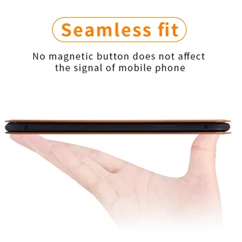 Originalus Magnetinis Odinis dėklas, skirtas Samsung Galaxy Note 8 9 Minkštas Piniginės Apversti Galinį Dangtelį Visiškai atsparus smūgiams Stovo Laikiklį Note8 Note9