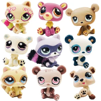 Originalus mielas žaislai Mielas Pet shop gyvūnų Augintinių Cute little bear pet veiksmų skaičius, littlest lėlės Mažai dovana mergina žaislas